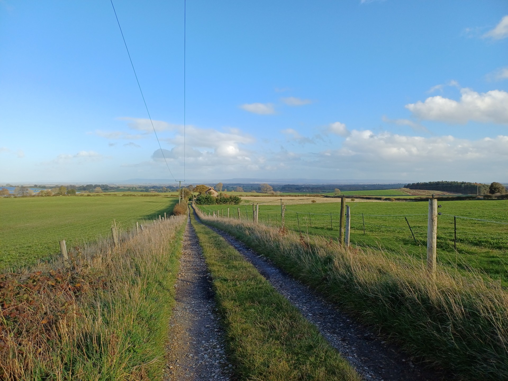 View from the public footpath showing the unspoilt vista
